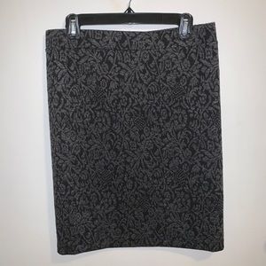 Ann Taylor LOFT floral jacquard pencil skirt NWT
